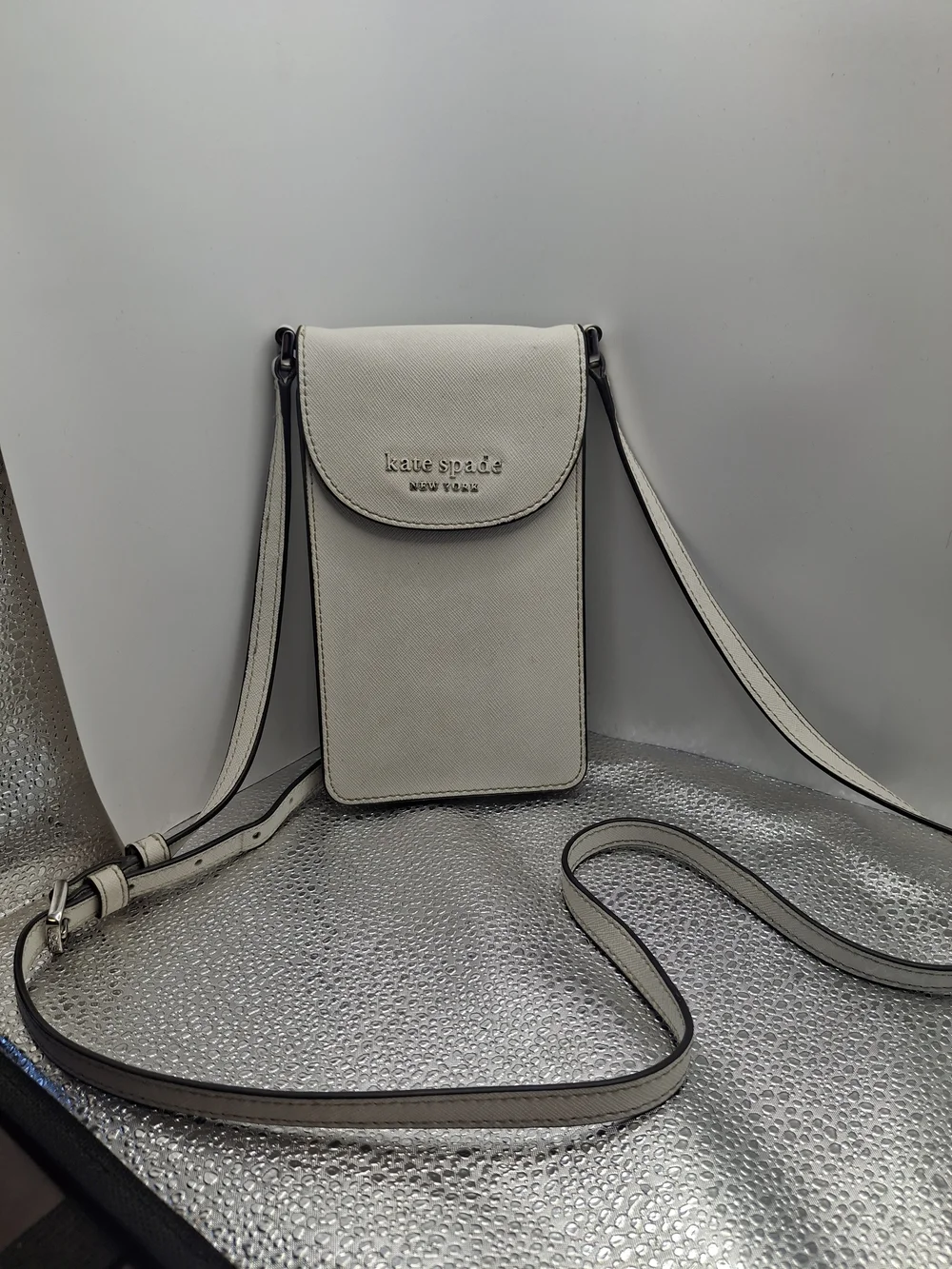 Kate Spade White Crossbody Phone Bag